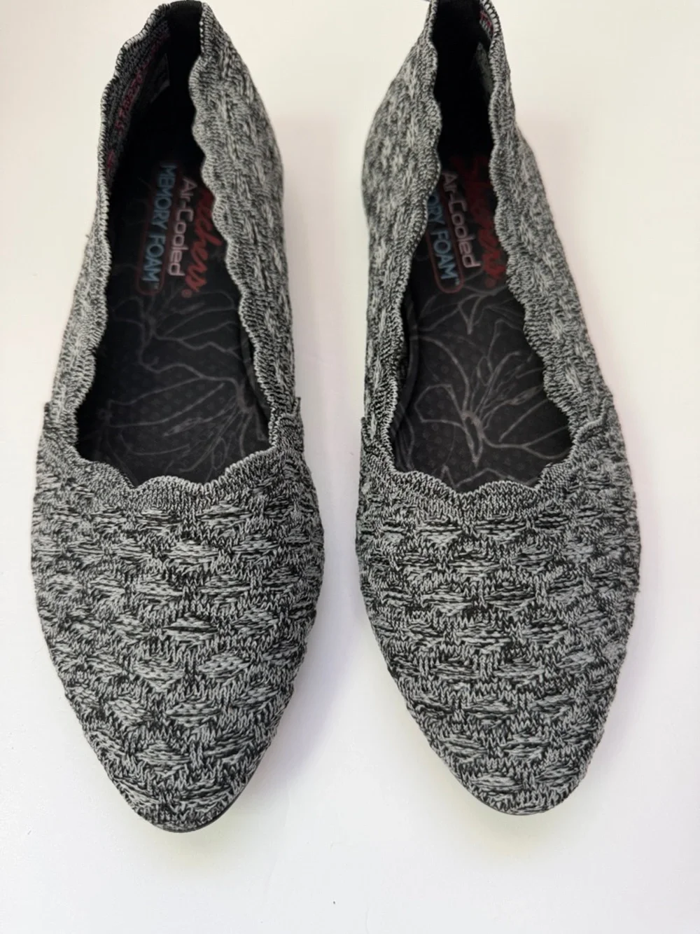 Skechers Air Cooled Memory Foam Slip On Flats Knit Comfort Shoes 6.5‎